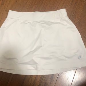 White tennis skirt